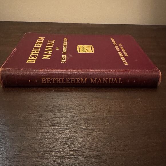 Vintage Bethlehem Manual of Steel Construction Book 1934 Structural Shapes - Picture 9 of 16
